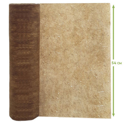 Protezione del suolo in canapa 54 cm – per la viticoltura, circa 1 anno di protezione