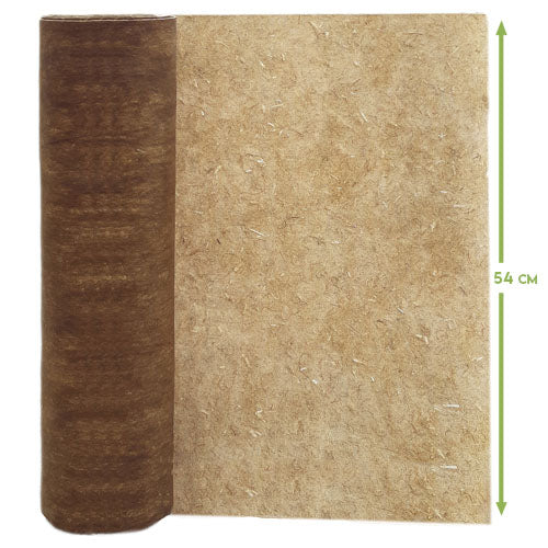 Protezione del suolo in canapa 54 cm – per la viticoltura, circa 1 anno di protezione